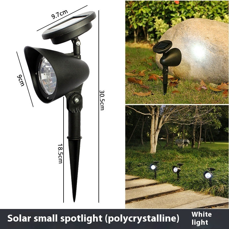 Solar Lawn Spotlights 4LED Courtyard Outdoor Waterproof Landscape Lighting Decorative Lamp