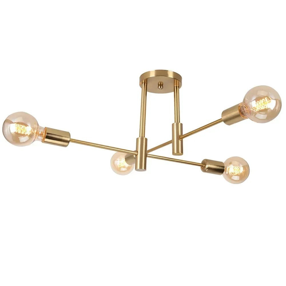 Branch Type Ceiling Lamp Living Room Dining Room Lighting Led Iron Lamp